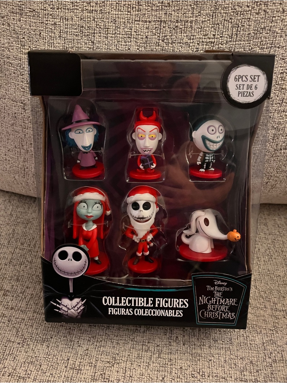 The Nightmare Before Christmas 6-Piece Collectible Figure Set - Red Accents